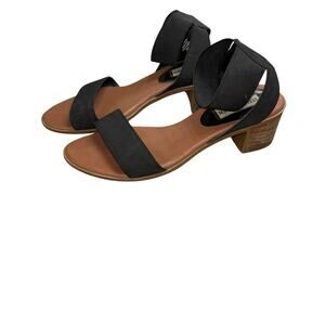 Steve Madden Block Heel Strappy Sandals Women's 7.5 Open Toed Shoes Casual Dress
